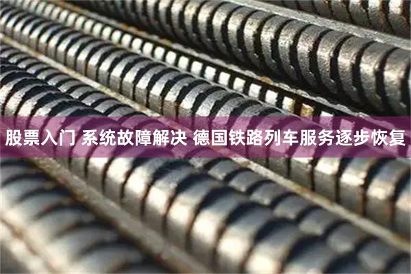 股票入门 系统故障解决 德国铁路列车服务逐步恢复